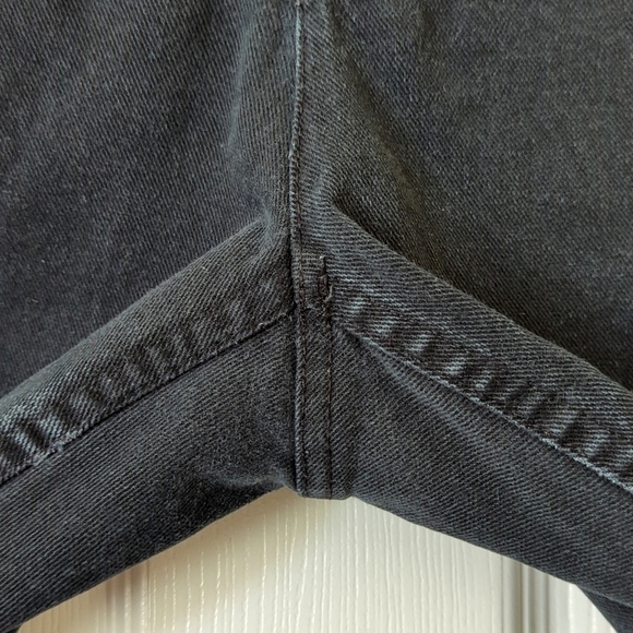 Liz Claiborne 90's Vintage High Waisted Relaxed Fit Straight Leg Jeans Black 12 - Picture 11 of 14